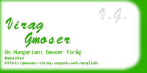 virag gmoser business card